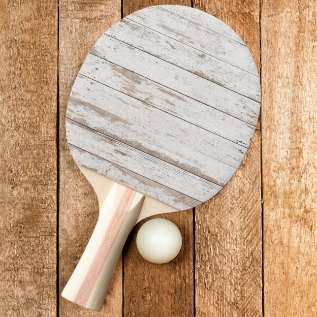 White Wash Wooden Boards Ping Pong Paddle (Creator Uploaded)