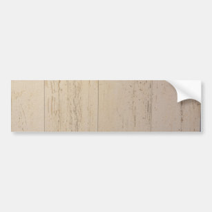 White Washed Textured Wood Grain Bumper Sticker