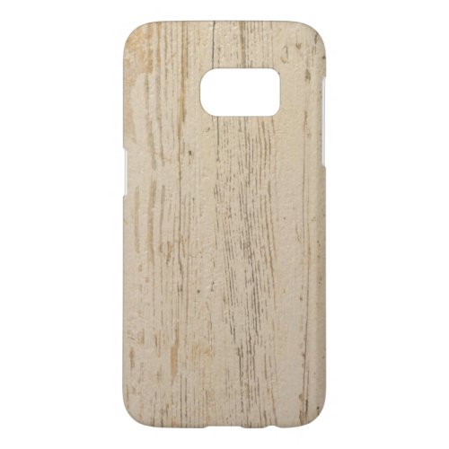 White Washed Textured Wood Grain Samsung Galaxy S7 Case