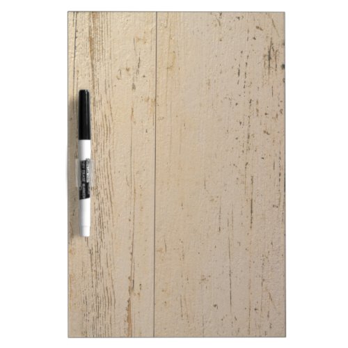 White Washed Textured Wood Grain Dry Erase Board