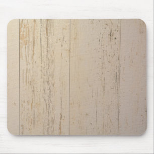White Washed Textured Wood Grain Mouse Pad