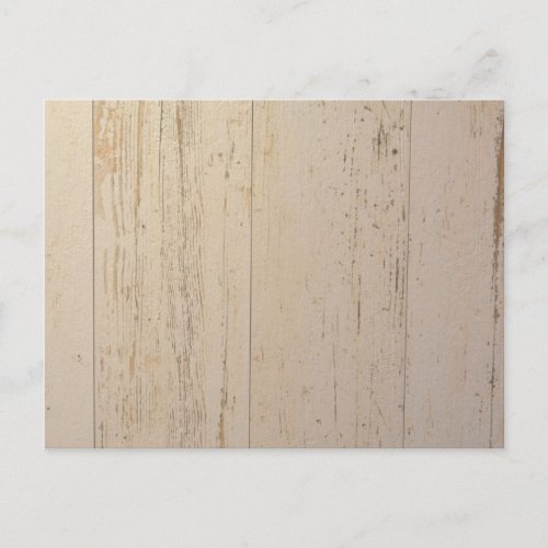 White Washed Textured Wood Grain Postcard