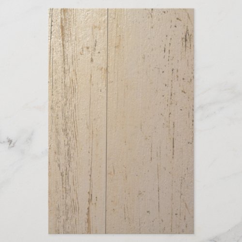 White Washed Textured Wood Grain Stationery