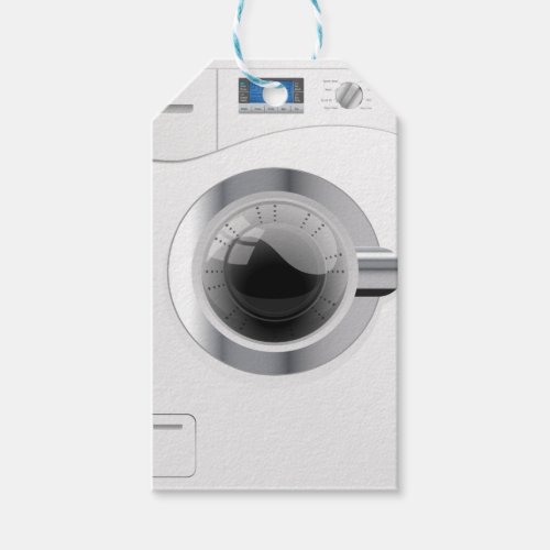 White Washing Machine Gift Tags