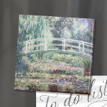White Water Lilies | Claude Monet Magnet<br><div class="desc">White Water Lilies (1899) by French Impressionist artist Claude Monet. Original fine art painting is an oil on canvas of a garden with water lilies under the Japanese footbridge. 

Use the design tools to add custom text or personalize the image.</div>