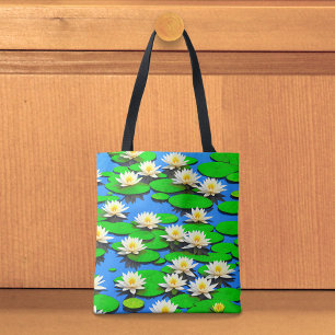 White Water Lilies Tote Bag
