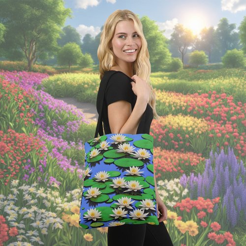 White Water Lilies Tote Bag