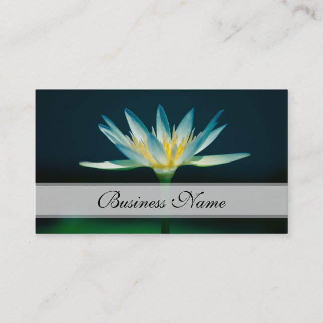 White Water Lily Business Card (Front)