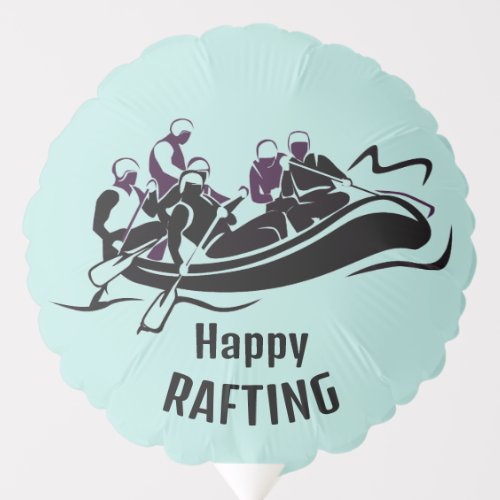 White Water Rafting Design Balloon