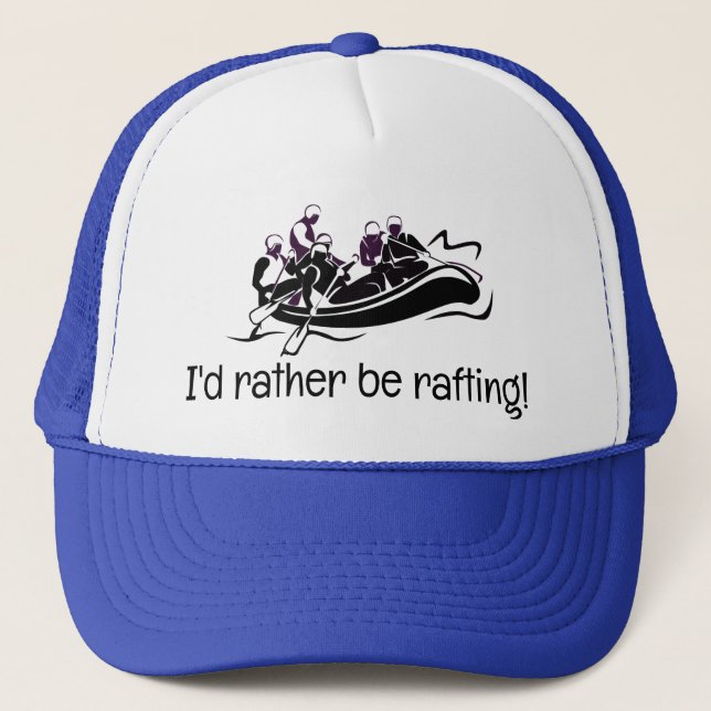 White Water Rafting Design  Hat (Front)