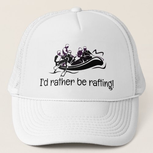 White Water Rafting Design Trucker Hat