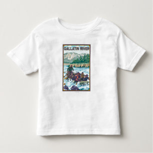 White Water Rafting - Gallatin River, Montana Toddler T-shirt