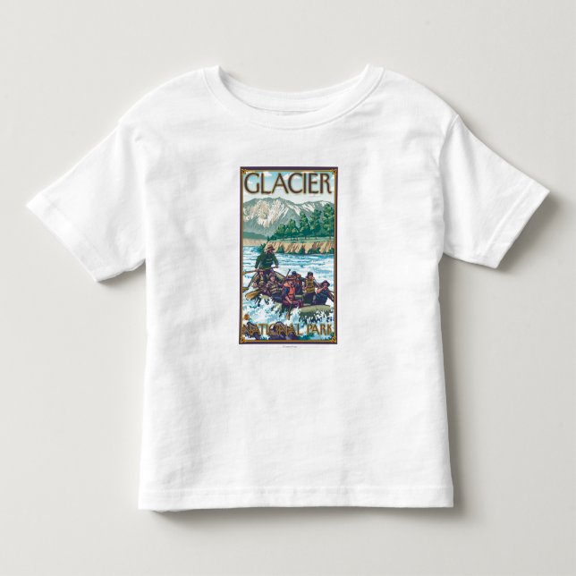 White Water Rafting - Glacier National Park, MT Toddler T-shirt (Front)