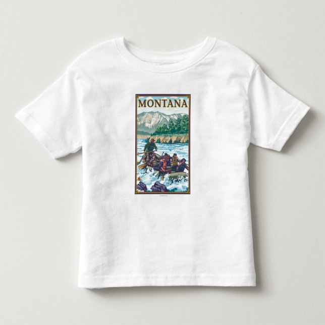 White Water Rafting - Montana Toddler T-shirt (Front)