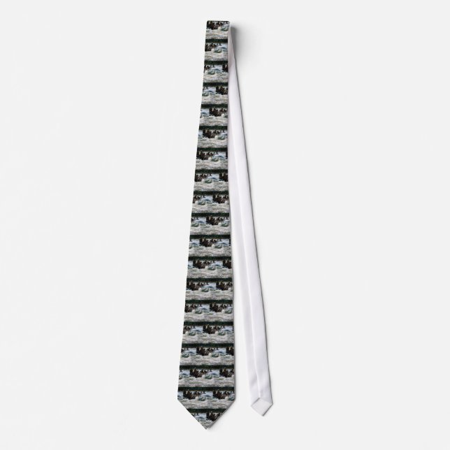 White Water Rafting Neck Tie (Front)