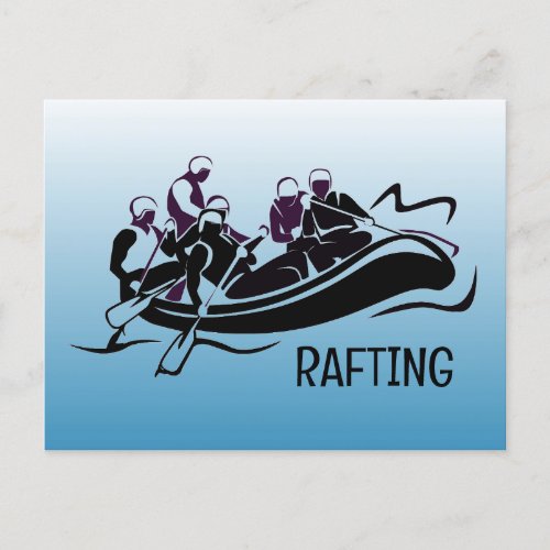 White Water Rafting  Postcard
