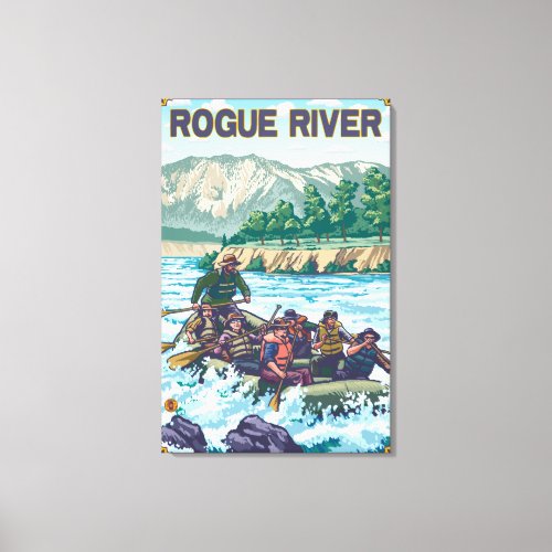 White Water Rafting _ Rogue River Oregon Canvas Print