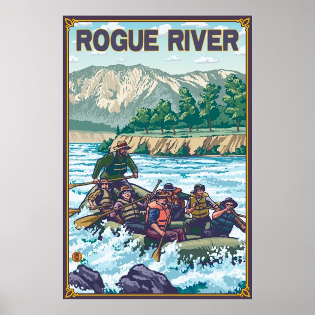 White Water Rafting - Rogue River, Oregon Poster (Front)