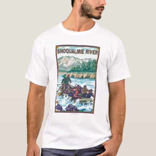 White Water Rafting _ Snoqualmie River T_Shirt