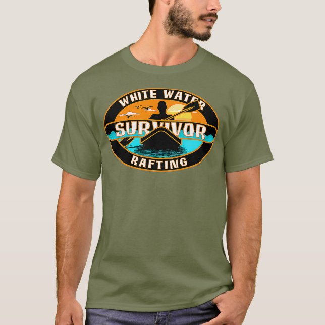 White Water Rafting Survivor Rafting T-Shirt (Front)