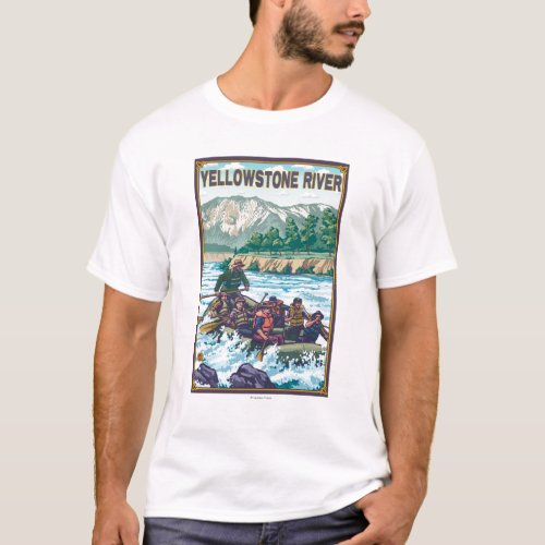 White Water Rafting _ Yellowstone River Montana T_Shirt
