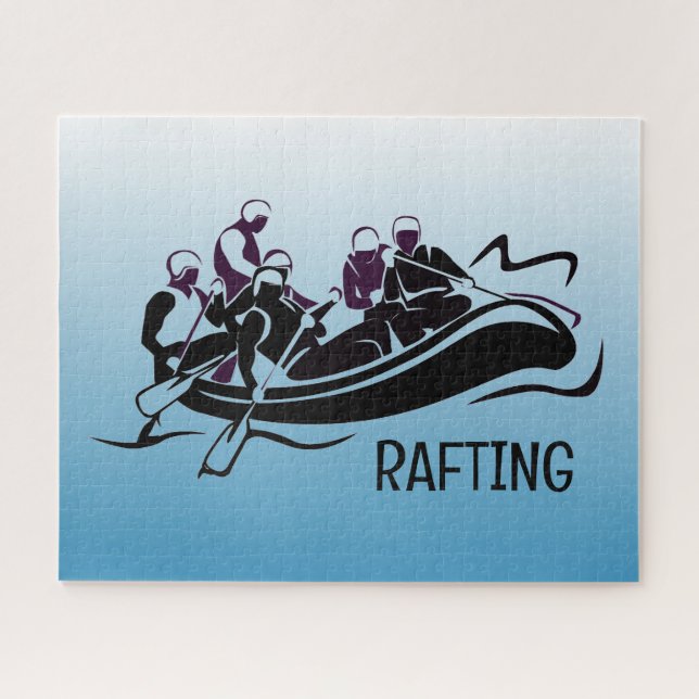White Water River Rafting Jigsaw Puzzle (Horizontal)