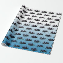 White Water River Rafting Wrapping Paper