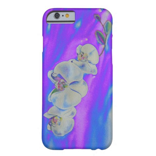 White watercolor Orchid purple Breeze Barely There iPhone 6 Case