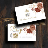 White Watercolor QR RSVP Islamic Wedding Website