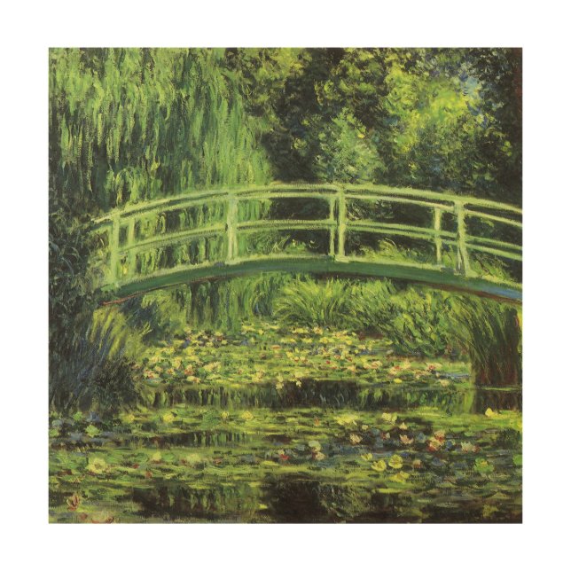 White Waterlilies by Claude Monet, Vintage Art (Front)