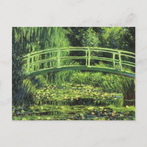 White Waterlilies by Claude Monet Vintage Art Postcard