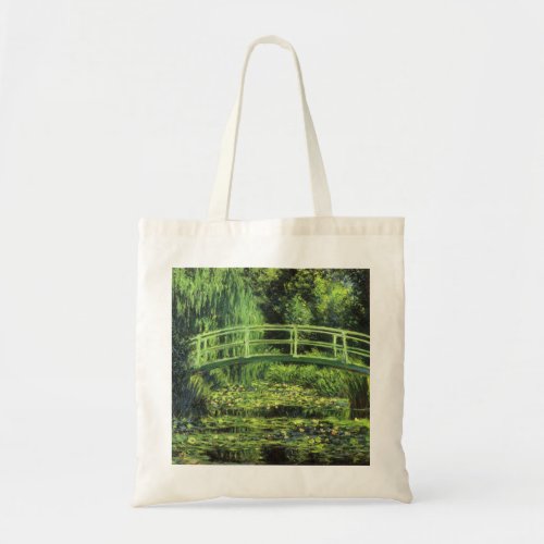 White Waterlilies by Claude Monet Vintage Art Tote Bag