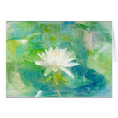 White Waterlily Blossom (Front Horizontal)