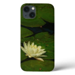 White Waterlily I Peaceful Floral Photography iPhone 13 Case