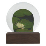 White Waterlily I Peaceful Floral Photography Snow Globe