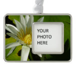 White Waterlily II Summer Floral Christmas Ornament