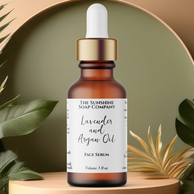 White Waterproof Cosmetics Dropper Bottle  Labels (Creator Uploaded)