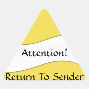 Return To Sender Stickers - 22 Results | Zazzle