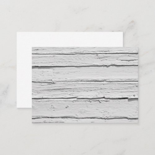 White Weathered Wood Business Card
