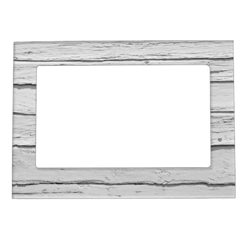 White Weathered Wood Magnetic Frame