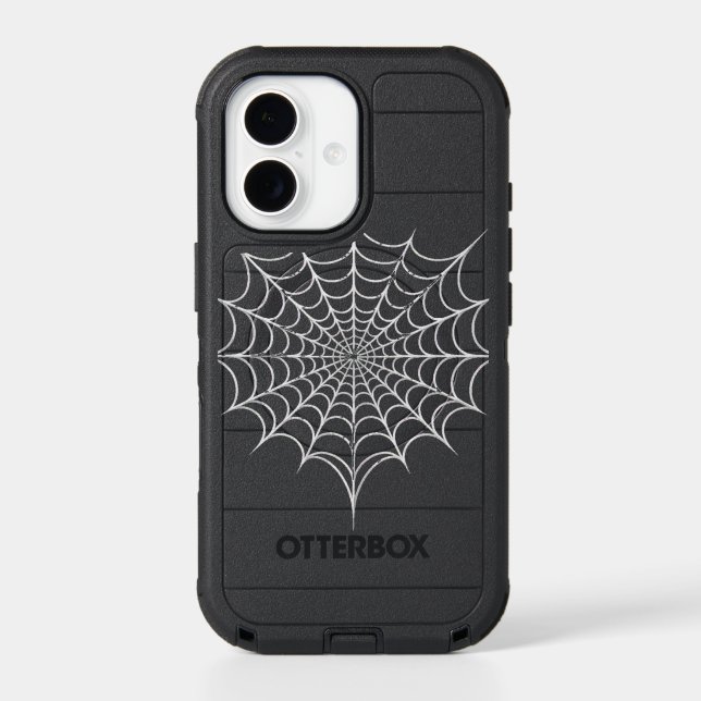 White Web OtterBox iPhone Case (Back)