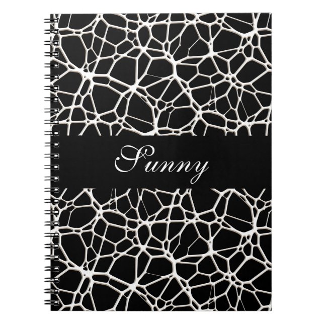 White Web Texture + your bachgr. & ideas Notebook (Front)