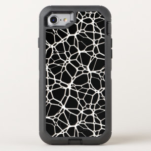 White Web Texture + your bachgr. & ideas OtterBox Defender iPhone SE/8/7 Case