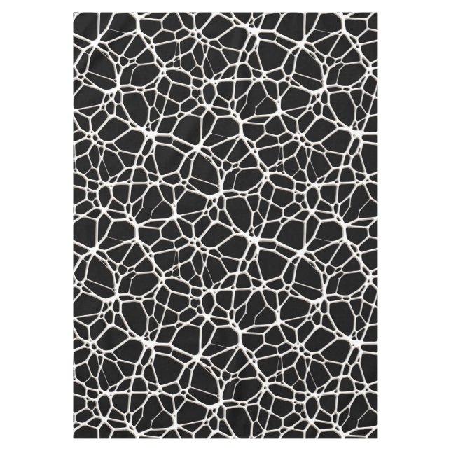 White Web Texture + your bachgr. & ideas Tablecloth (Front)