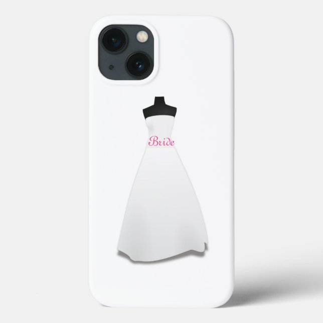 White Wedding Dress Bride Case-Mate iPhone Case (Back)