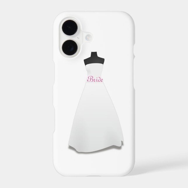 White Wedding Dress Bride  Case-Mate iPhone Case (Back)