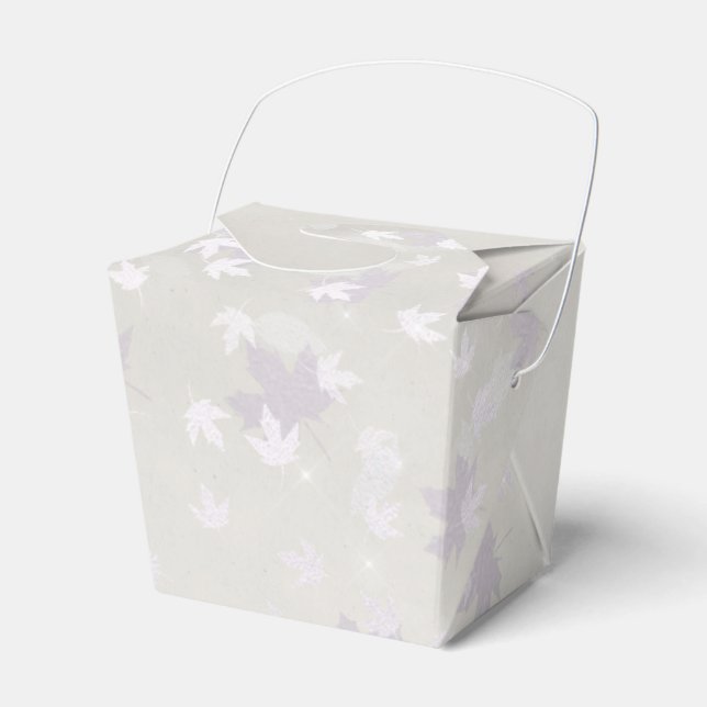White Wedding Favor Boxes (Front Side)