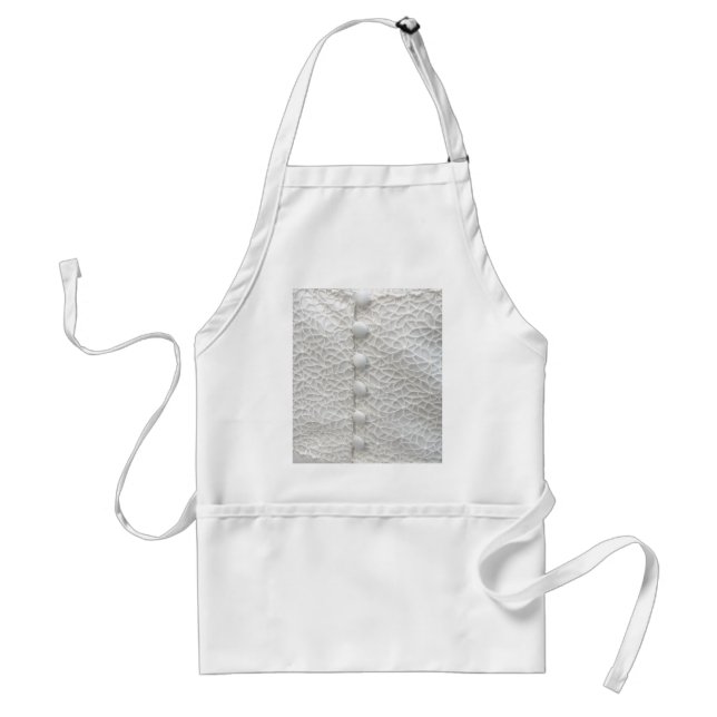 White Wedding I Gown - Customizable Adult Apron (Front)
