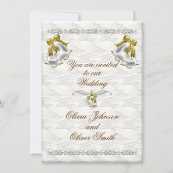White Wedding Invitation by MarianaEwa at Zazzle
