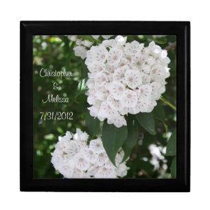 White Wedding Mountain Laurel Flowers Names Gift Box